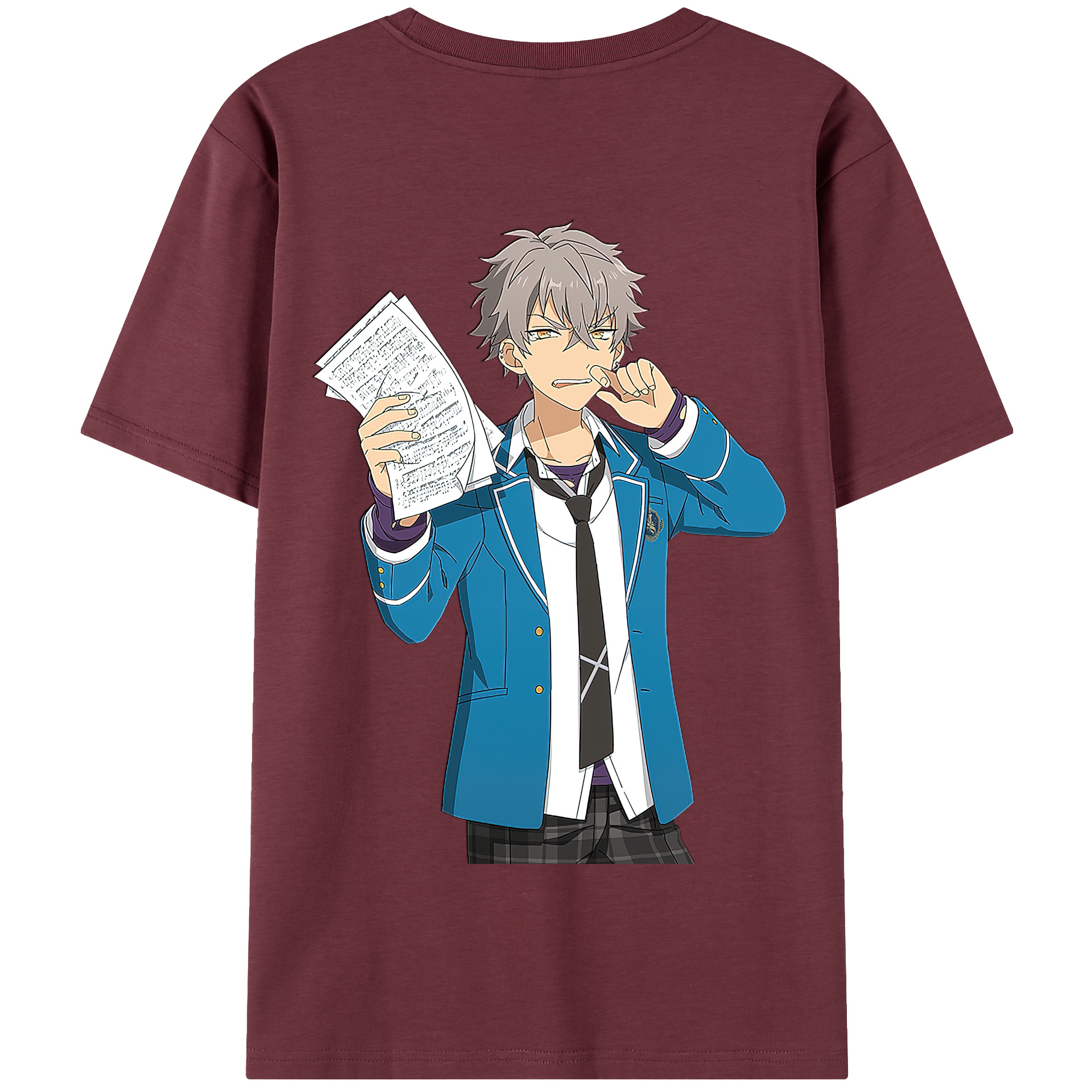（画像用） あんさんぶるスターズ! Ensemble Stars 綿100％半袖Tシャツ（背面プリント）